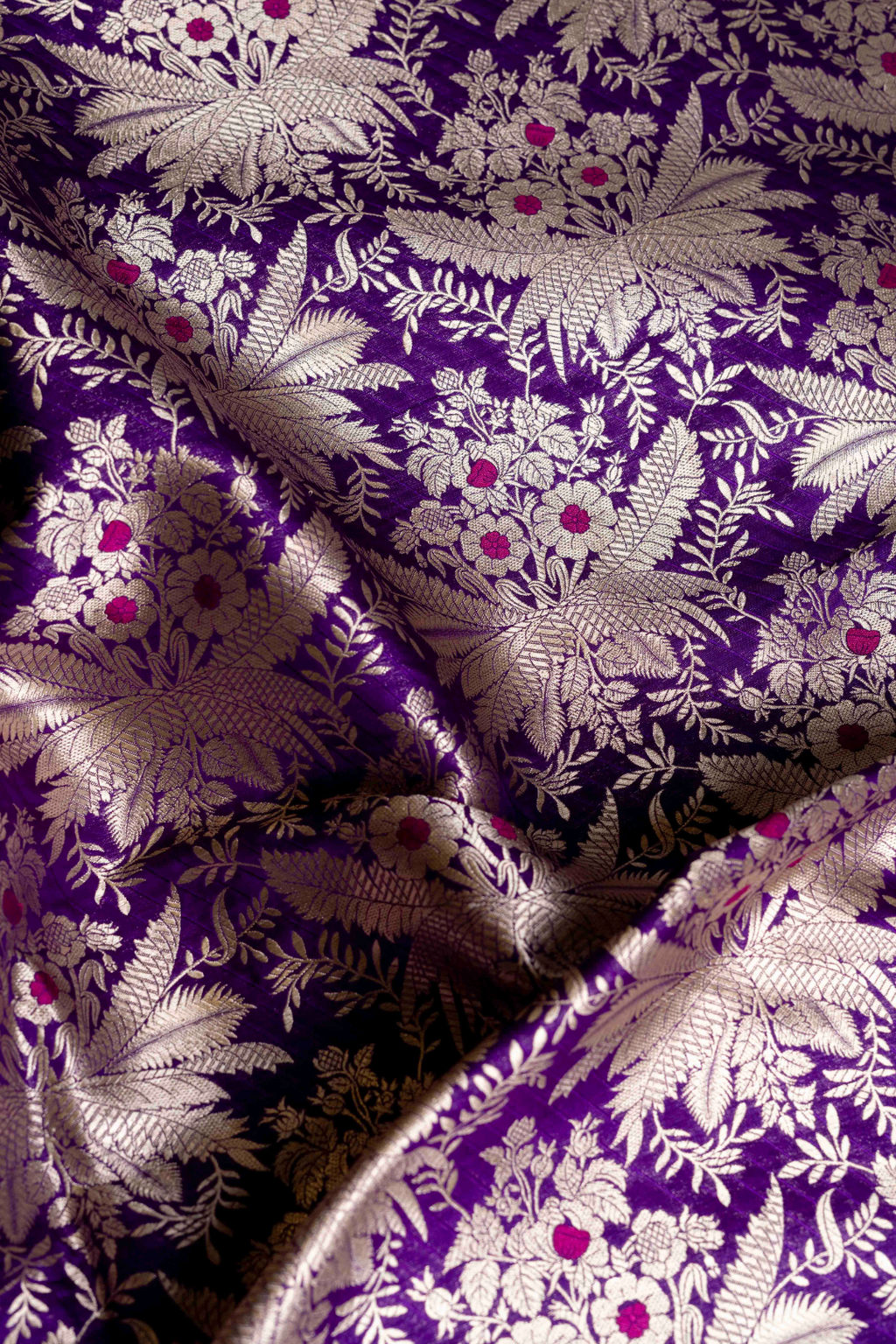 Pure Katan Silk brocade with kadhwa weave