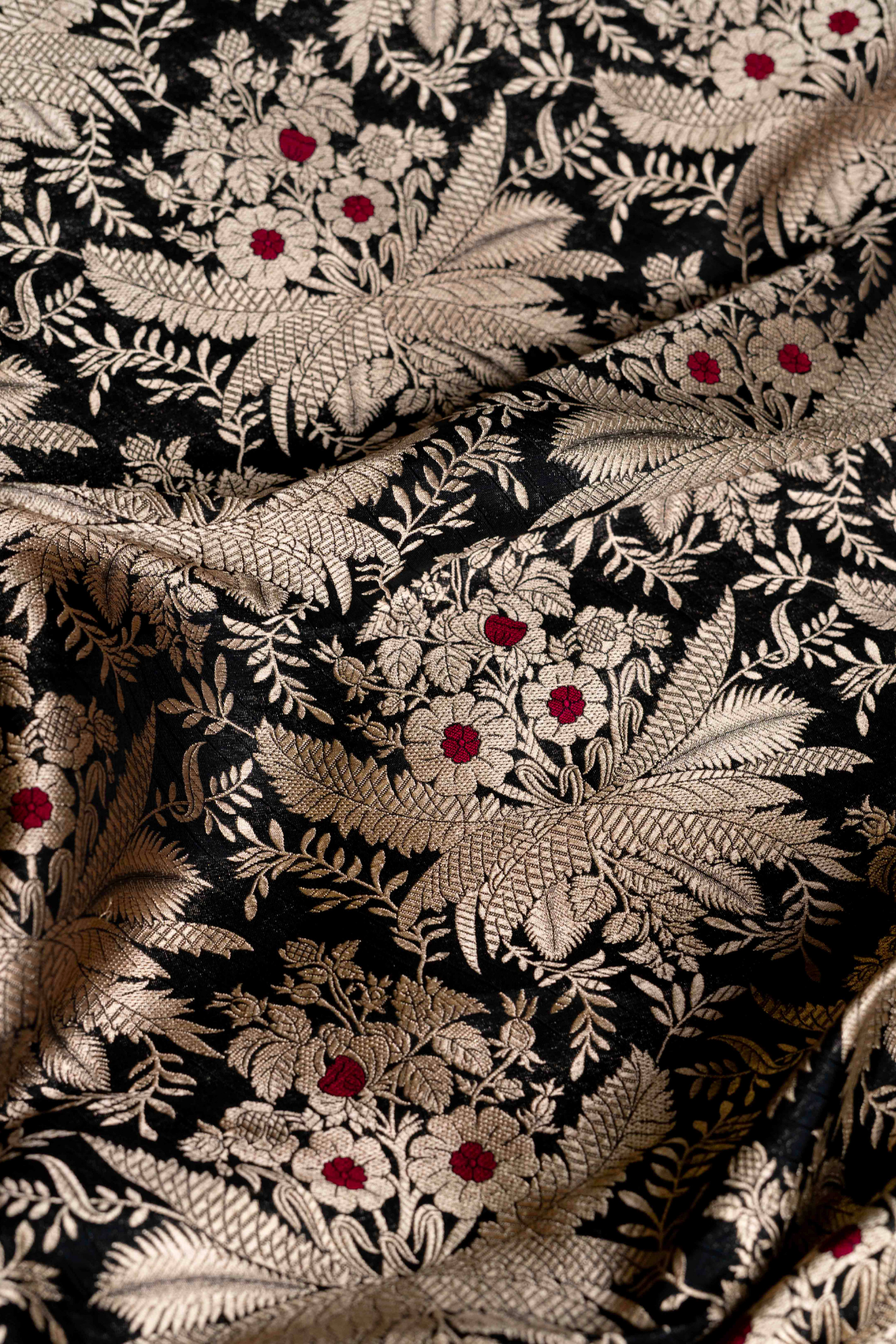 Pure Katan Silk brocade with kadhwa weave