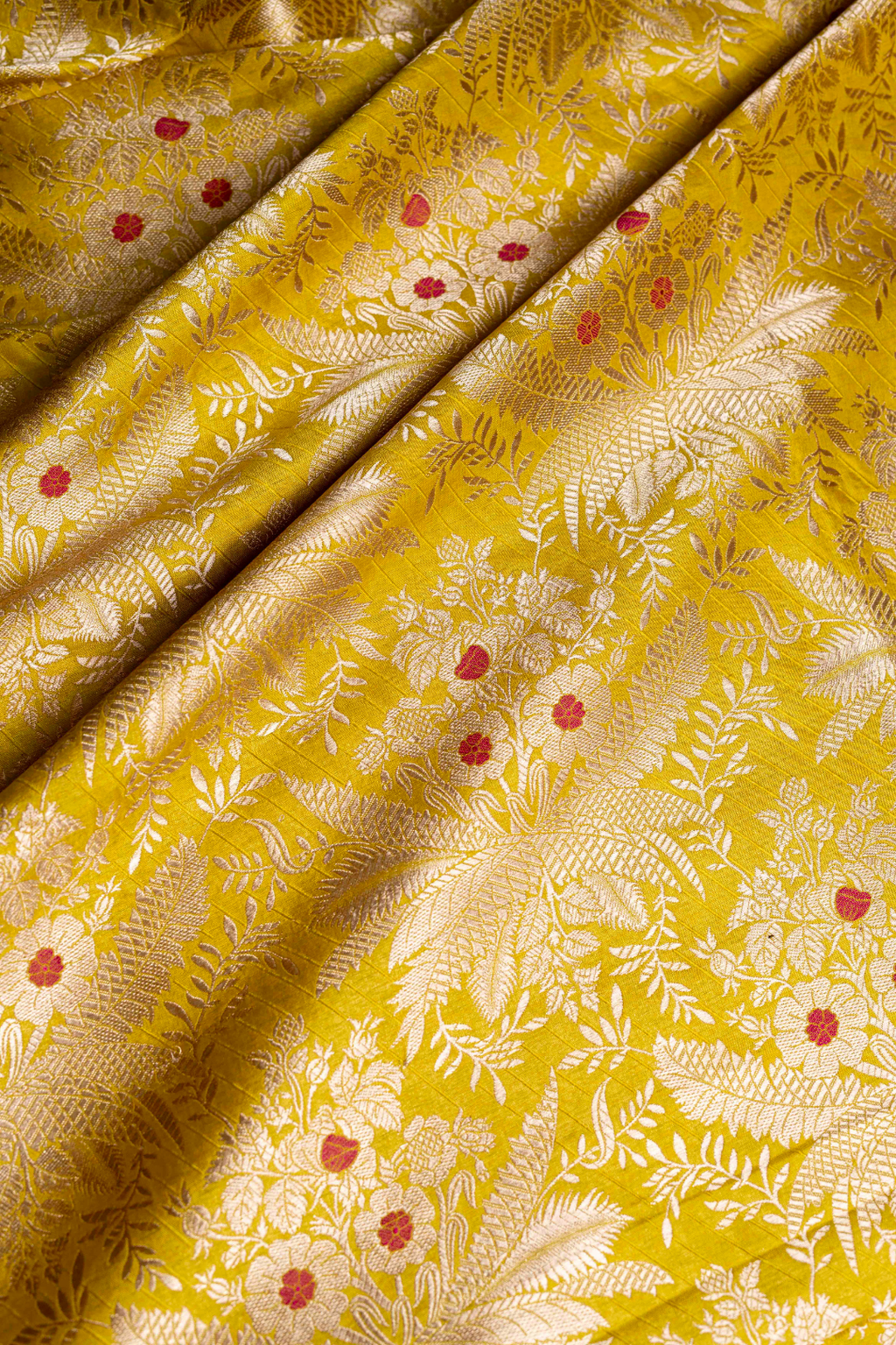 Pure Katan Silk brocade with kadhwa weave