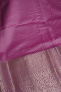 Handwoven Munga Silk Fabric with Gold Floral and Geometric Border