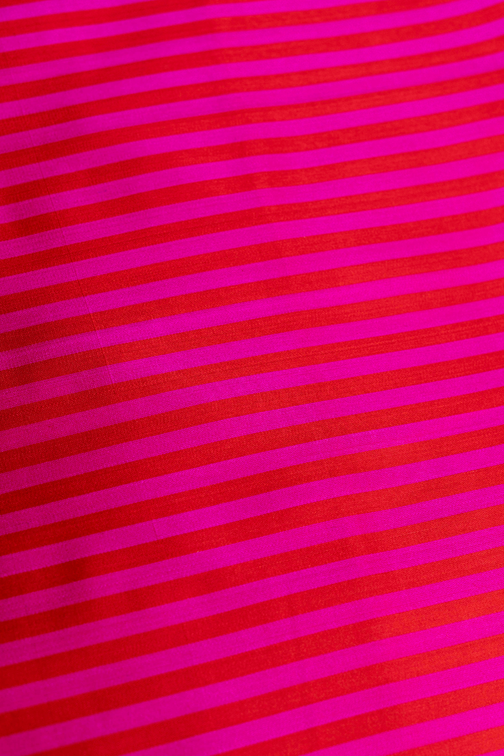 Handwoven Rani Pink Satin Silk Kadhwa Stripe Fabric