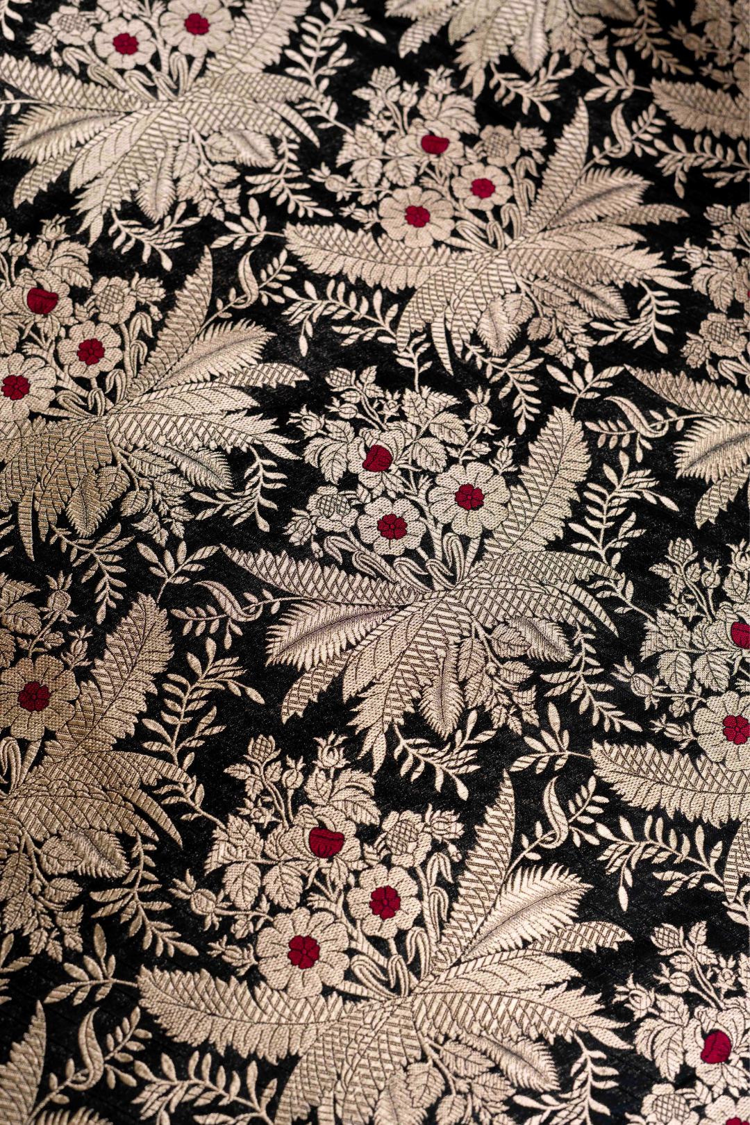 Pure Katan Silk brocade with kadhwa weave
